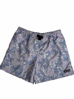Columbia Men’s Light Blue & Lavender Floral Hybrid Shorts
